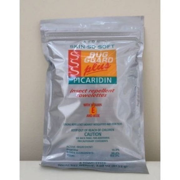 Skin So Soft Bug Guard Plus Picaridin Towelettes, 8 count