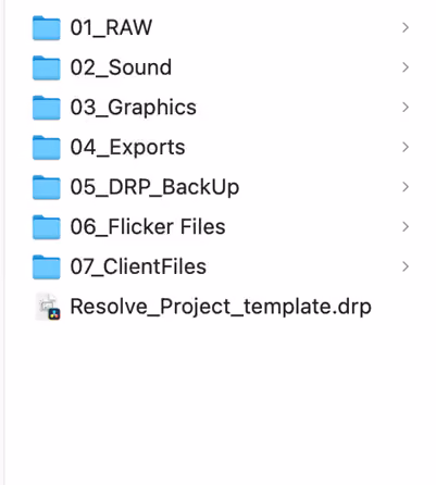 Folder structure example