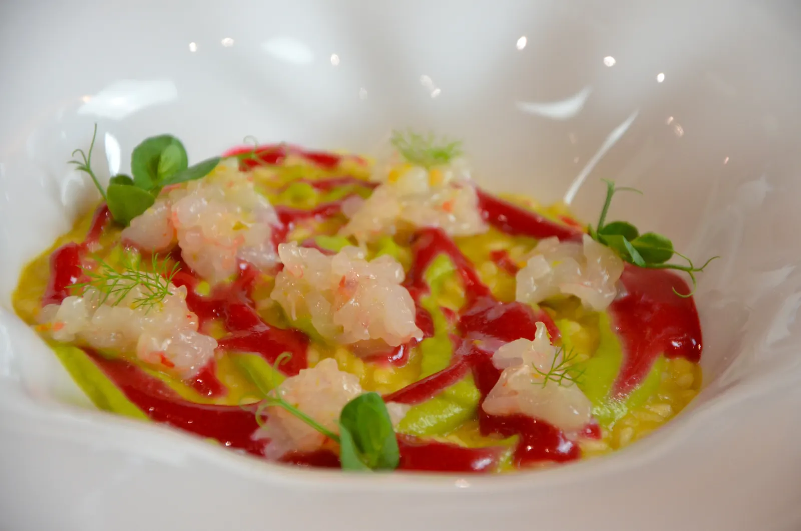 Cremiges Risotto mit Meeresfrüchten im Ristorante Senza Confini