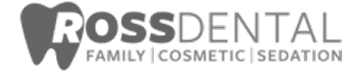 Ross Dental logo with a tooth icon and text.