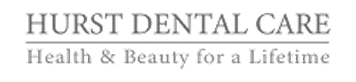 Text logo reading HURST DENTAL CARE with the tagline Health & Beauty for a Lifetime.