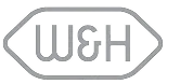 WEH logo with stylized letters inside a hexagonal outline.