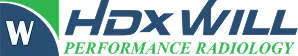 HDX West Performance Radiology logo with a blue W icon on the left.