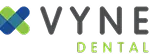 Vyne Dental logo with overlapping blue and green shapes forming a cross.