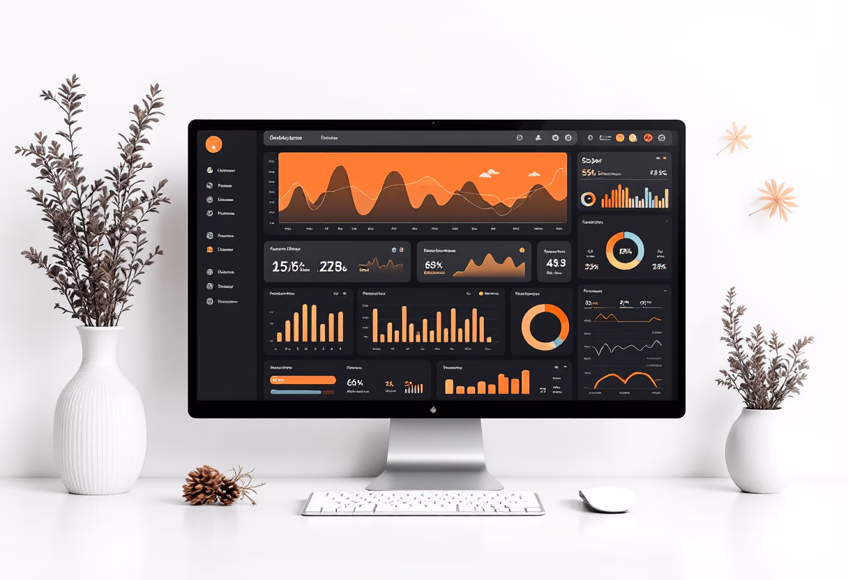[interface] image of a dashboard interface (for a productivity tools business)