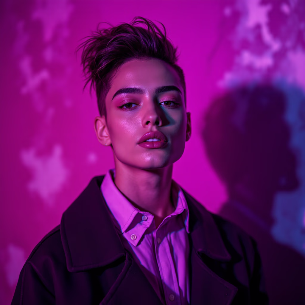 [headshot] image of a customer for a modern fashion boutique