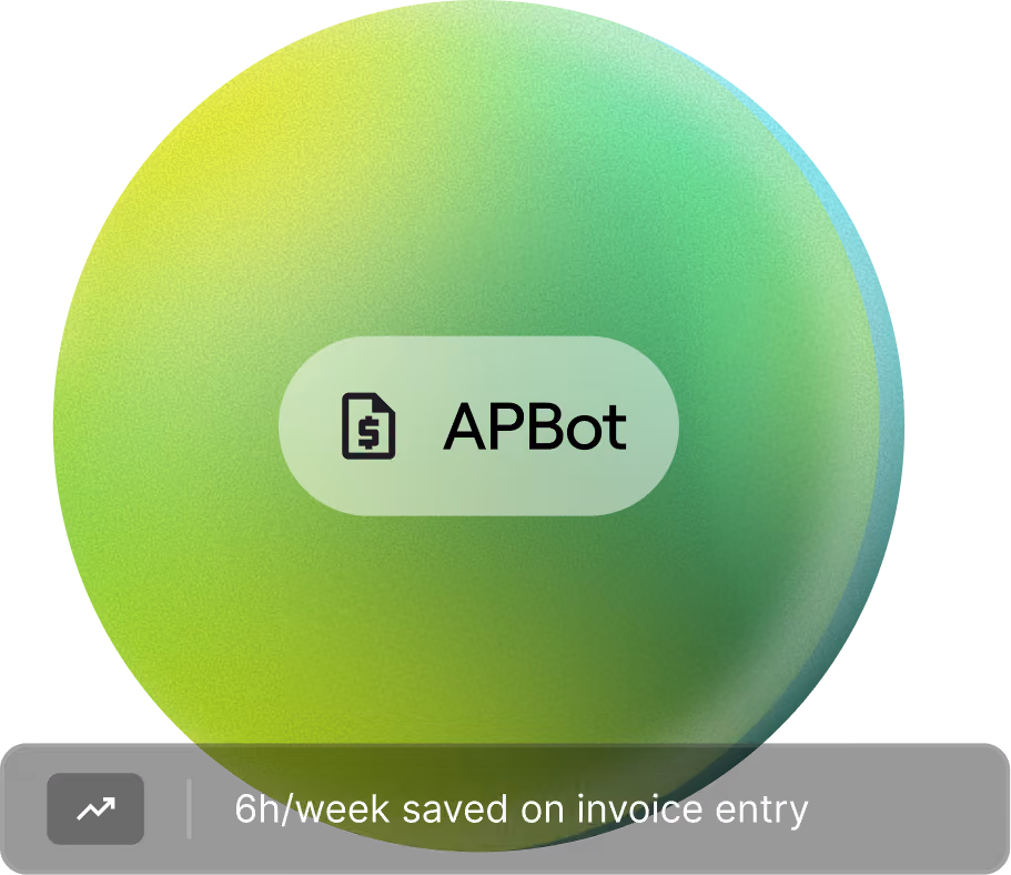 APBot agent, credited with six hours a week saved on invoice entry