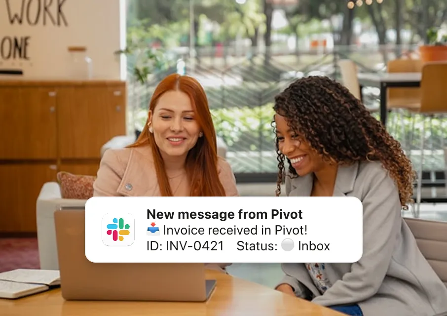 Employees submitting purchase requests from their communication tool