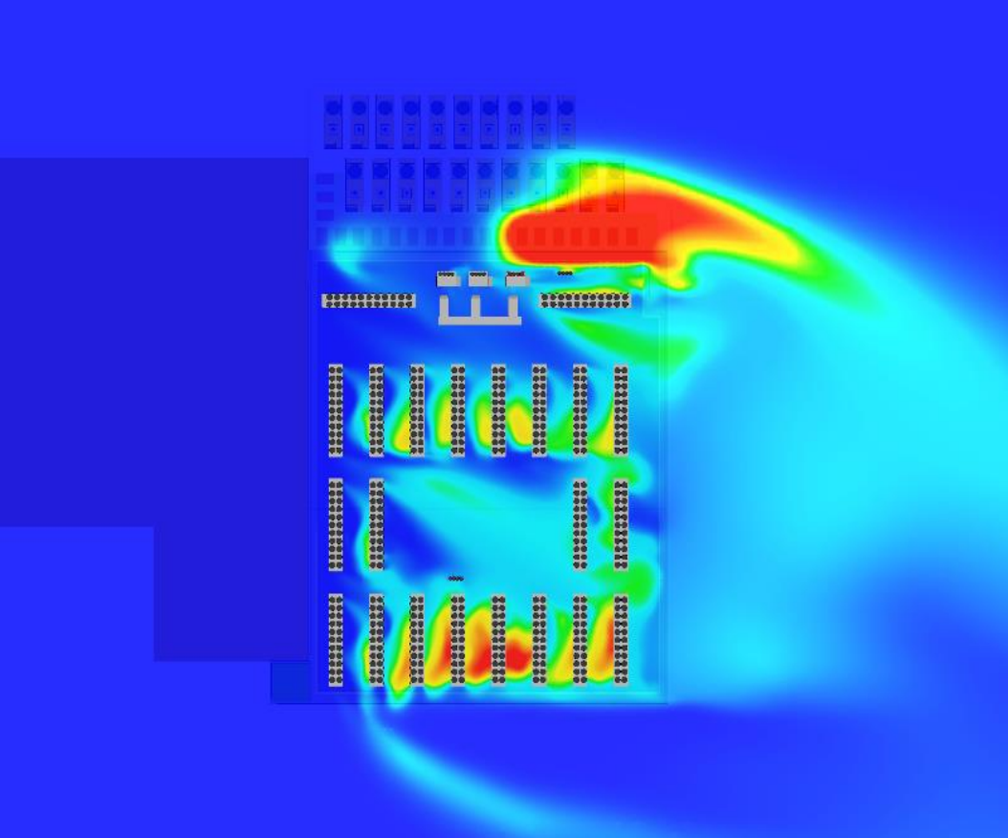 heat map of the Peak+ solution