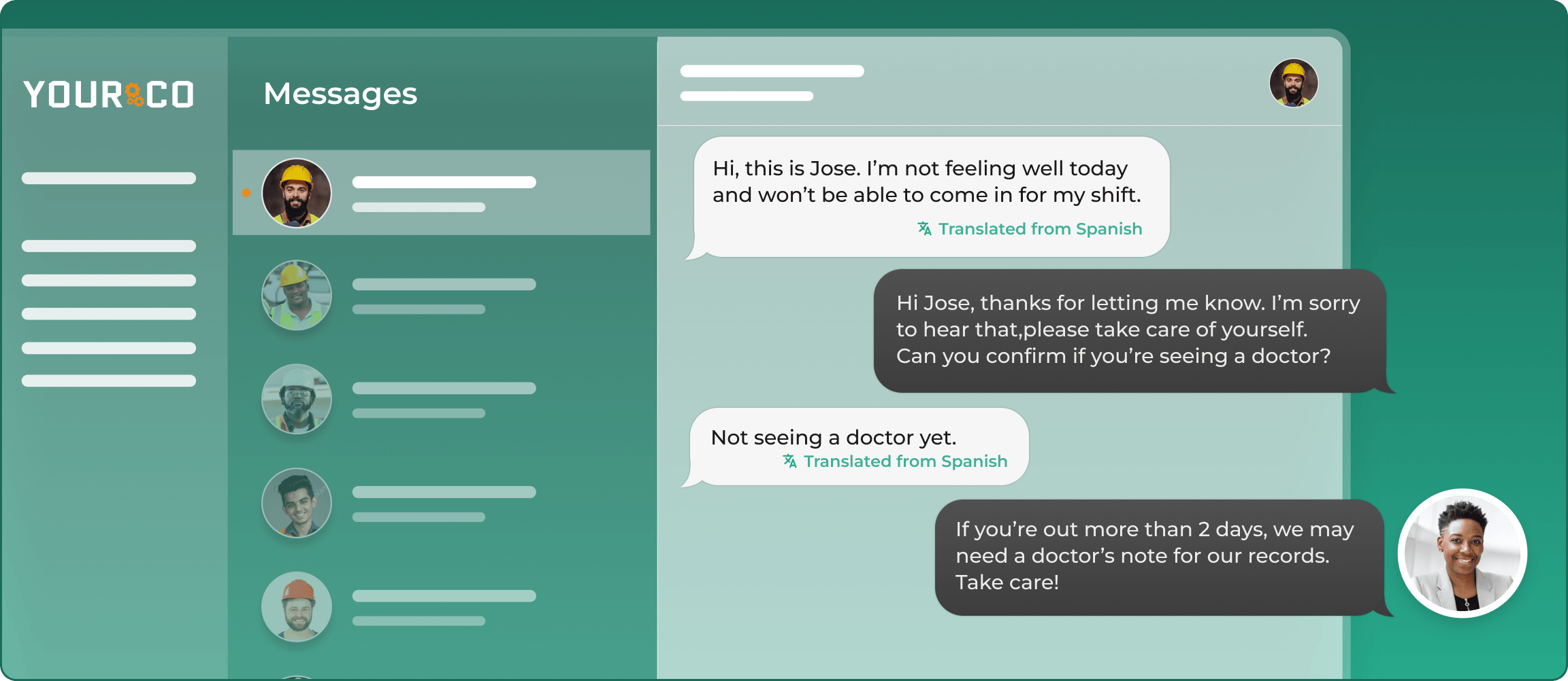 Connect with frontline employees in their preferred language