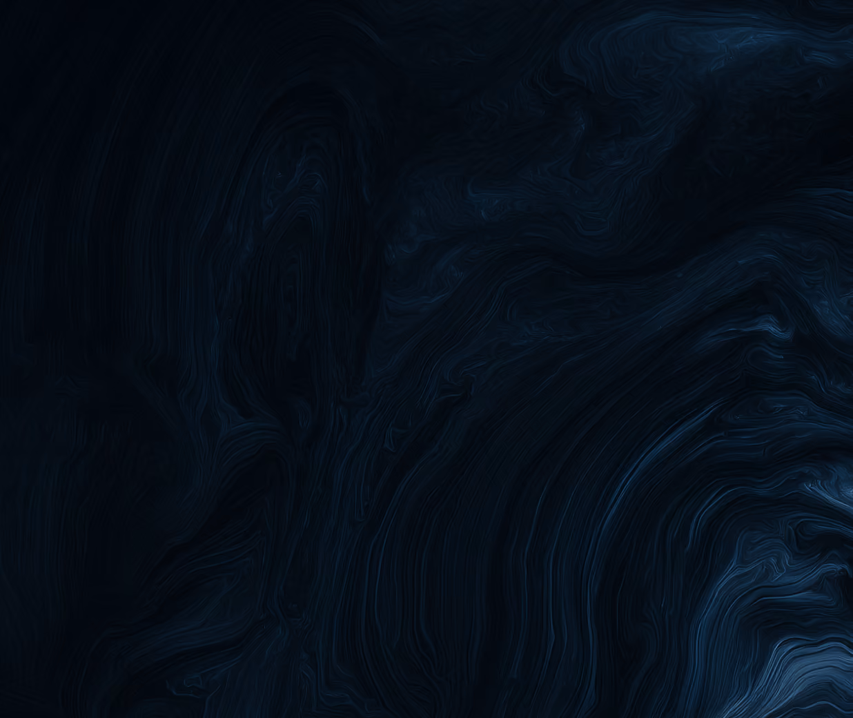 Dark blue abstract background with flowing, textured wave-like patterns.