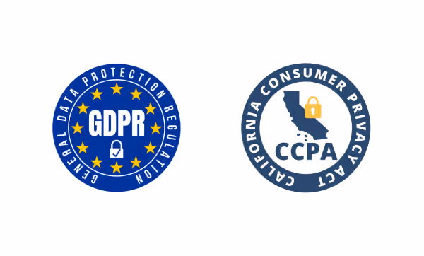 GDPR and CCPA logos