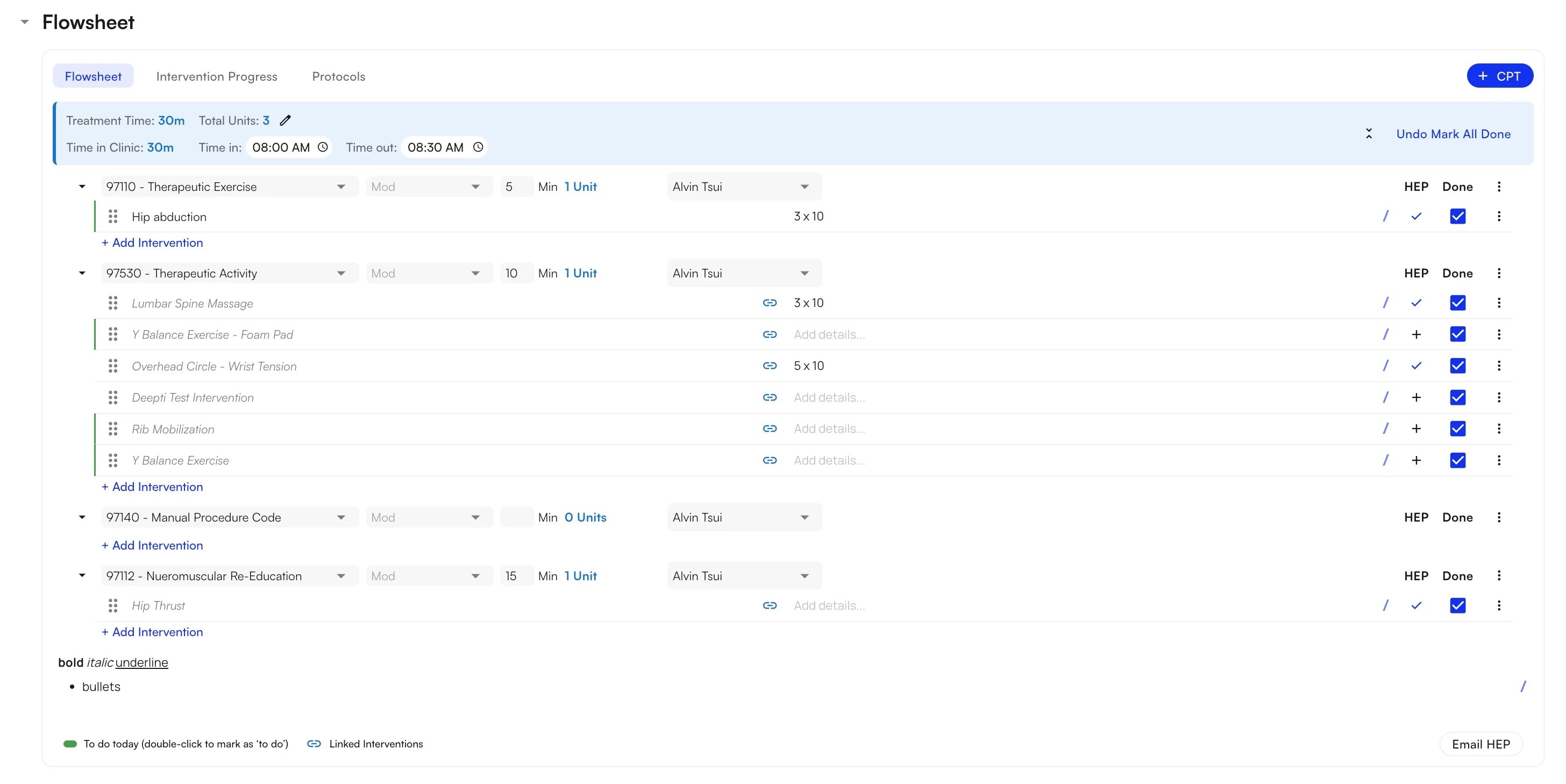 Flowsheets overview