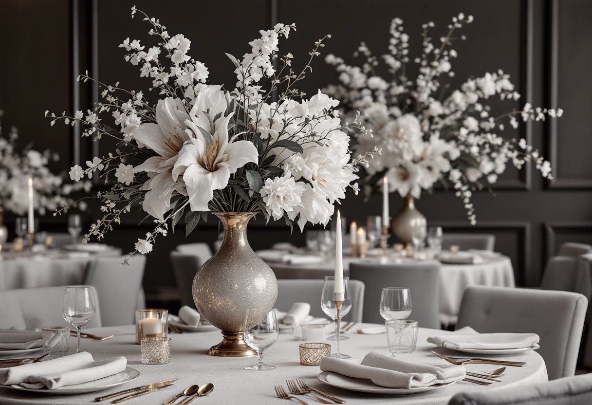 Refined event décor and table styling