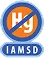 Blue and orange circular logo with letters H and Y crossed out, text IAMSD below.