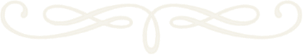 Ornamental horizontal swirl decoration with symmetrical loops and curves on a transparent background.