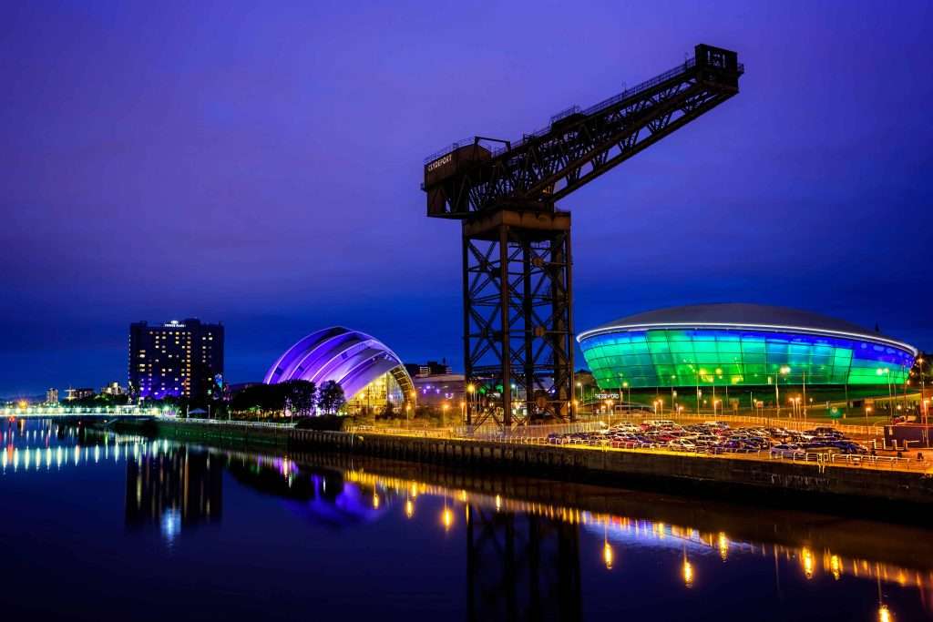 Glasgow Skyline at Night