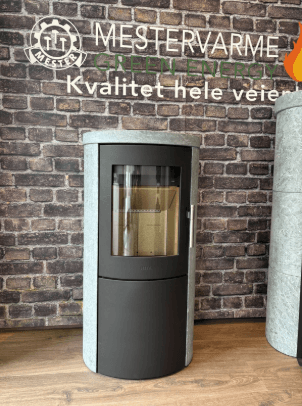 Heta Scan-Line 800  med komplett klebersteinsomramning.  Spar 10.000,-. Kun 2 ovner!