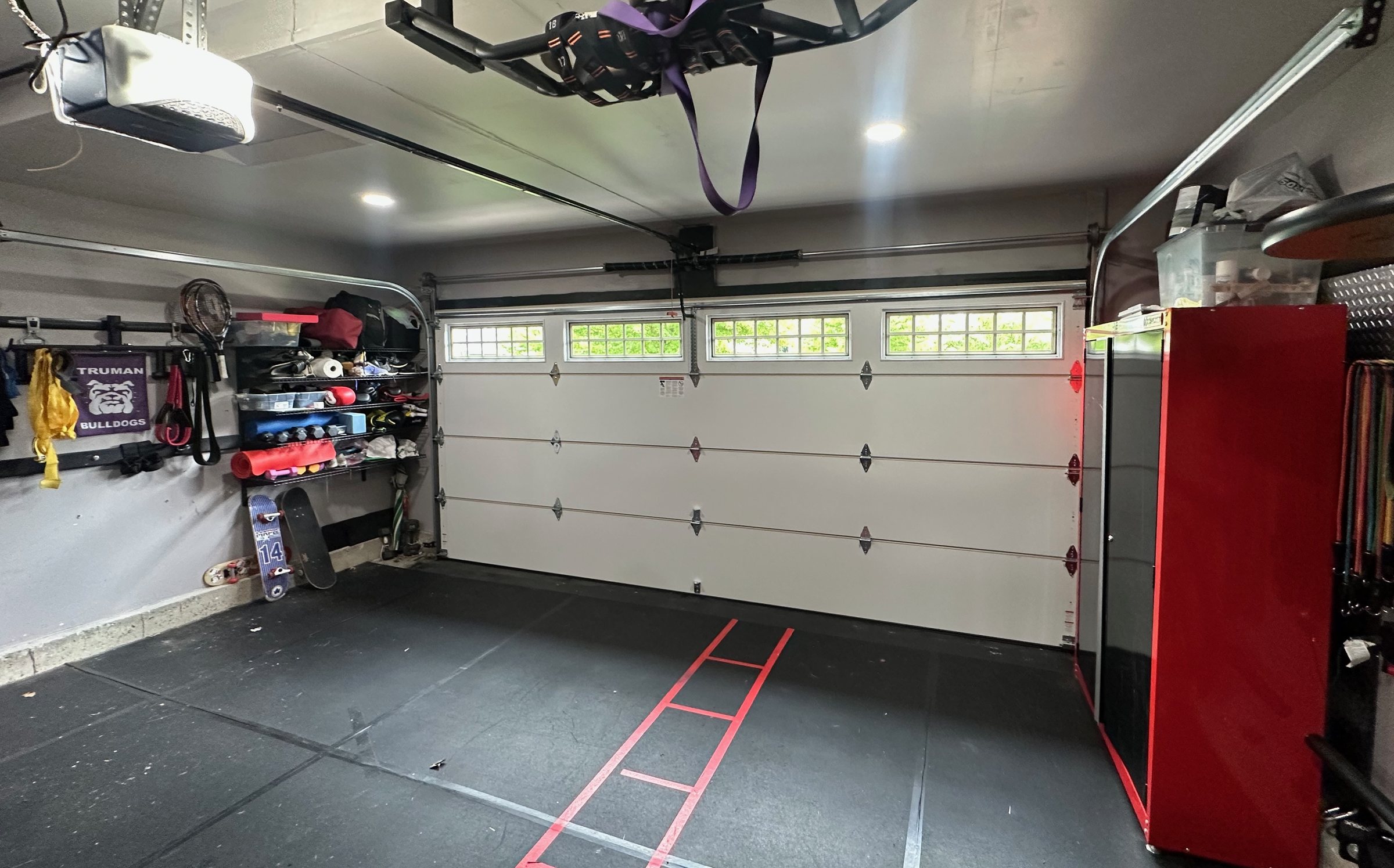 New garage door and opener system