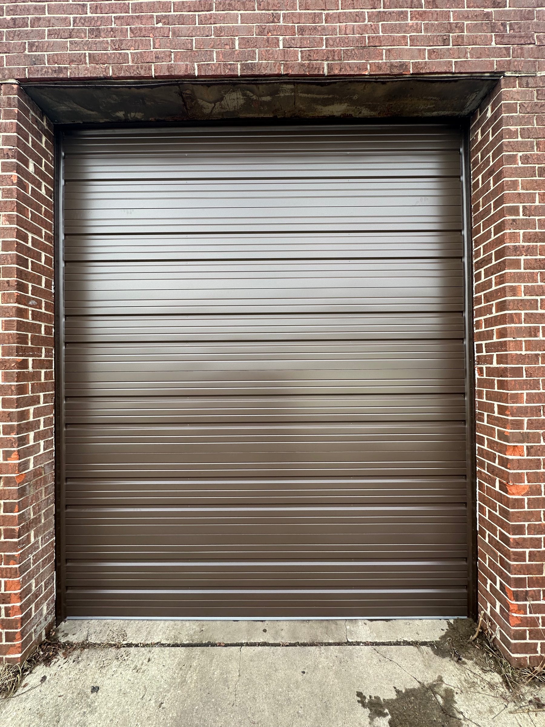 Commercial rolling steel door