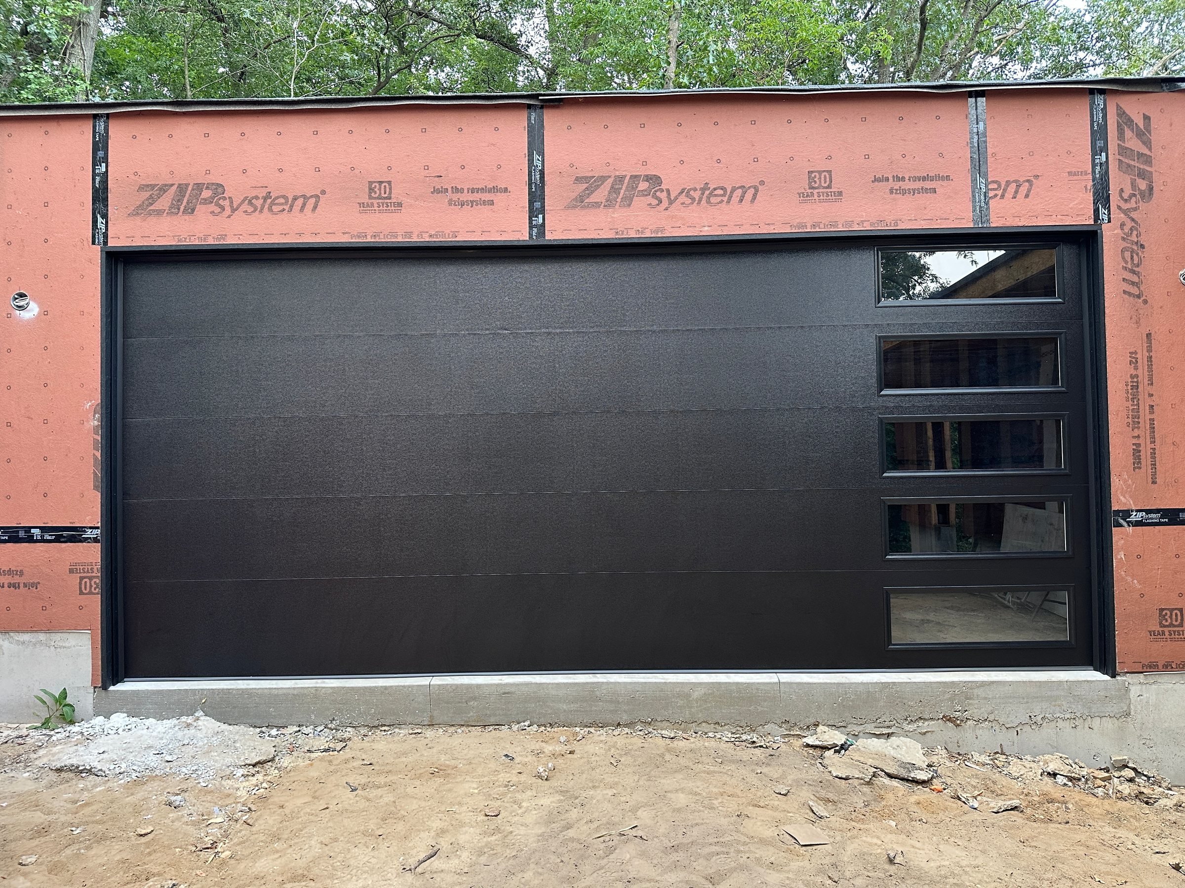 Modern garage door installed by 630 OVERHEAD