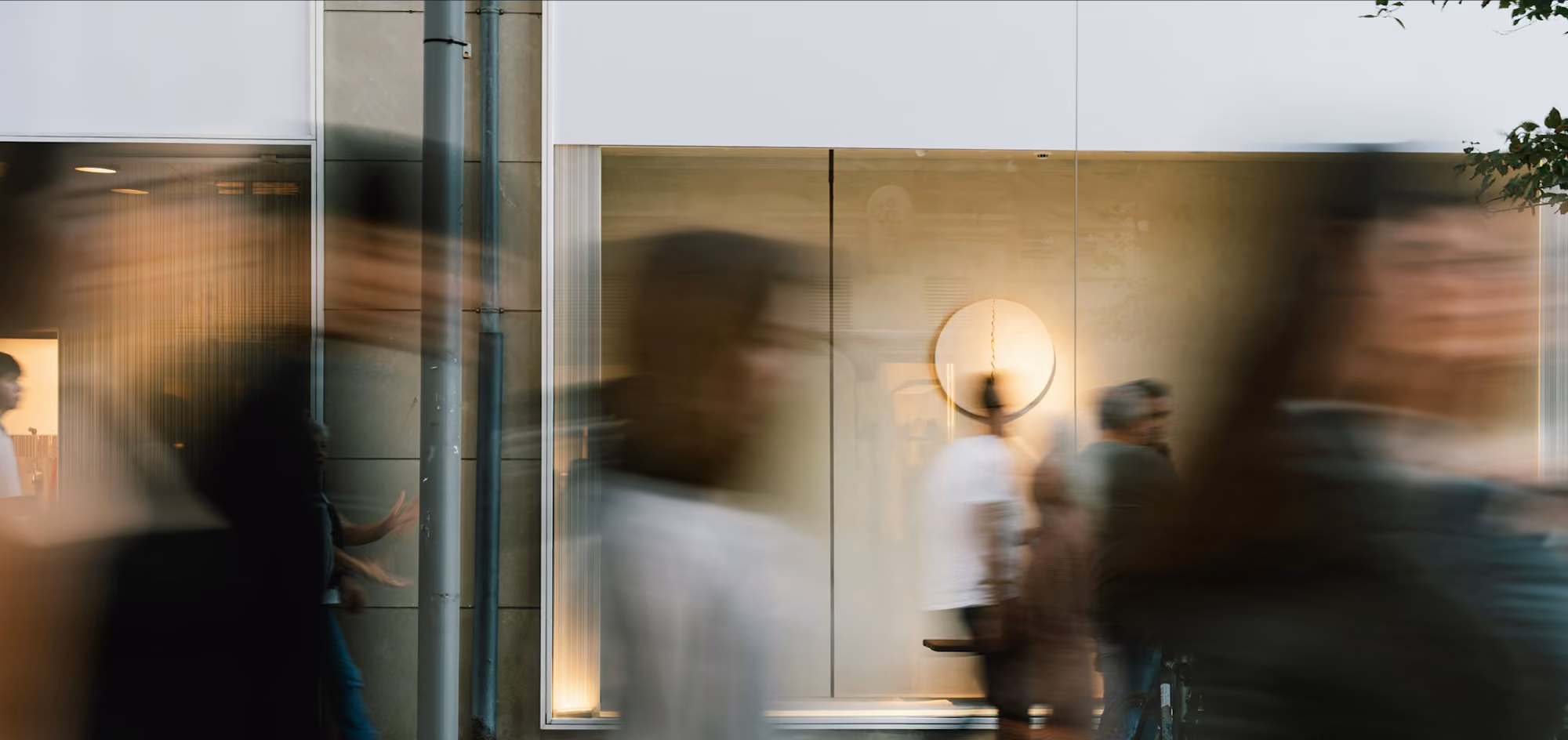 blurred people in boardroom