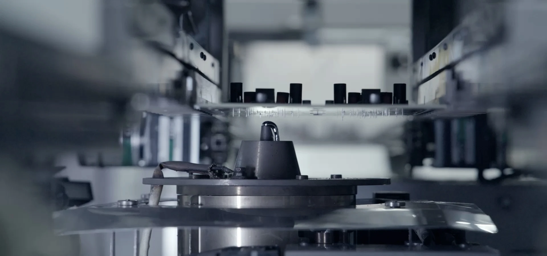 a manufacturing machine running