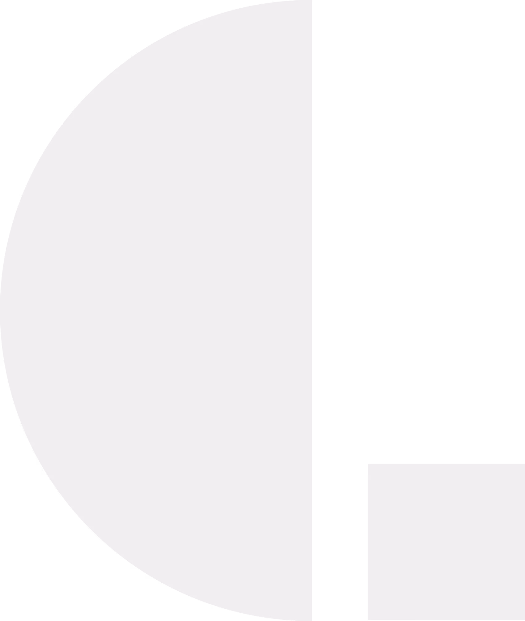 Abstract geometric design Criterion C with a large white quarter circle and black rectangular shapes on white background.