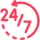 24/7 Icon