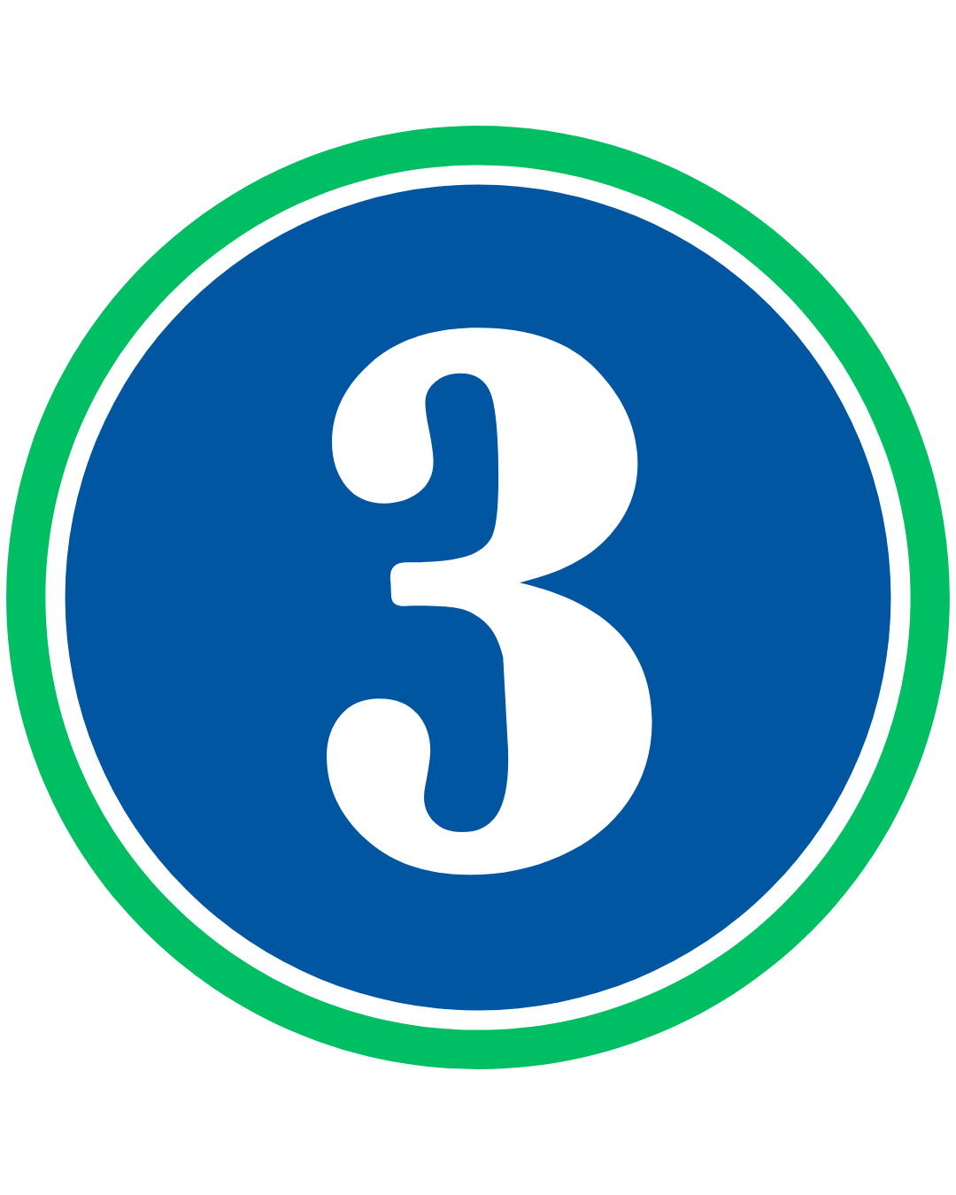 The number 3