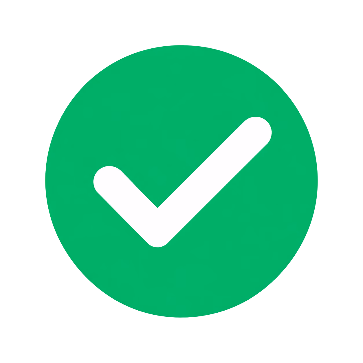 White Checkmark in Green Circle