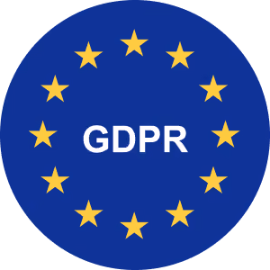 GDPR compliant data protection badge