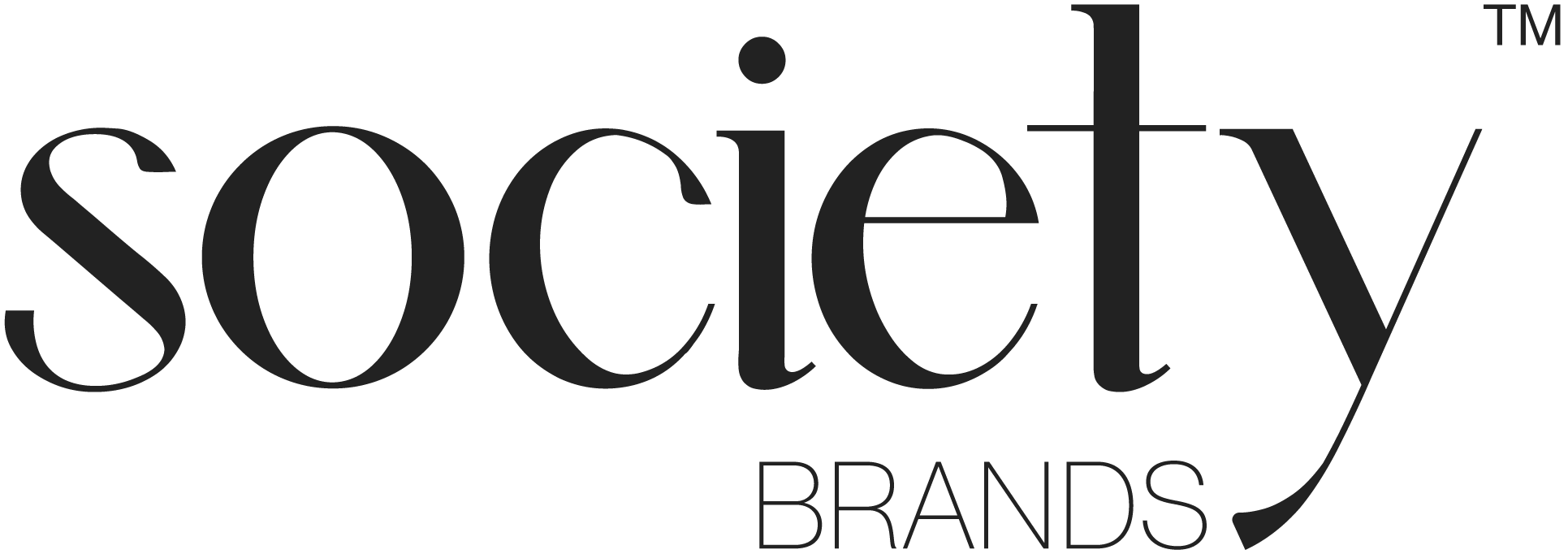 Society Brands company logo in black serif font with trademark symbol.