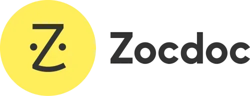 Zocdoc wordmark logo with a stylized Z in a yellow circle to the left.