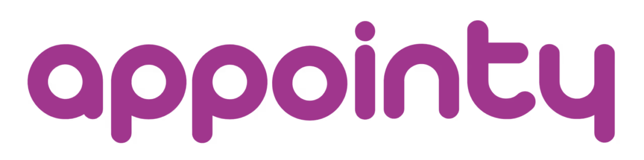 Appointy logo text in purple lowercase letters.