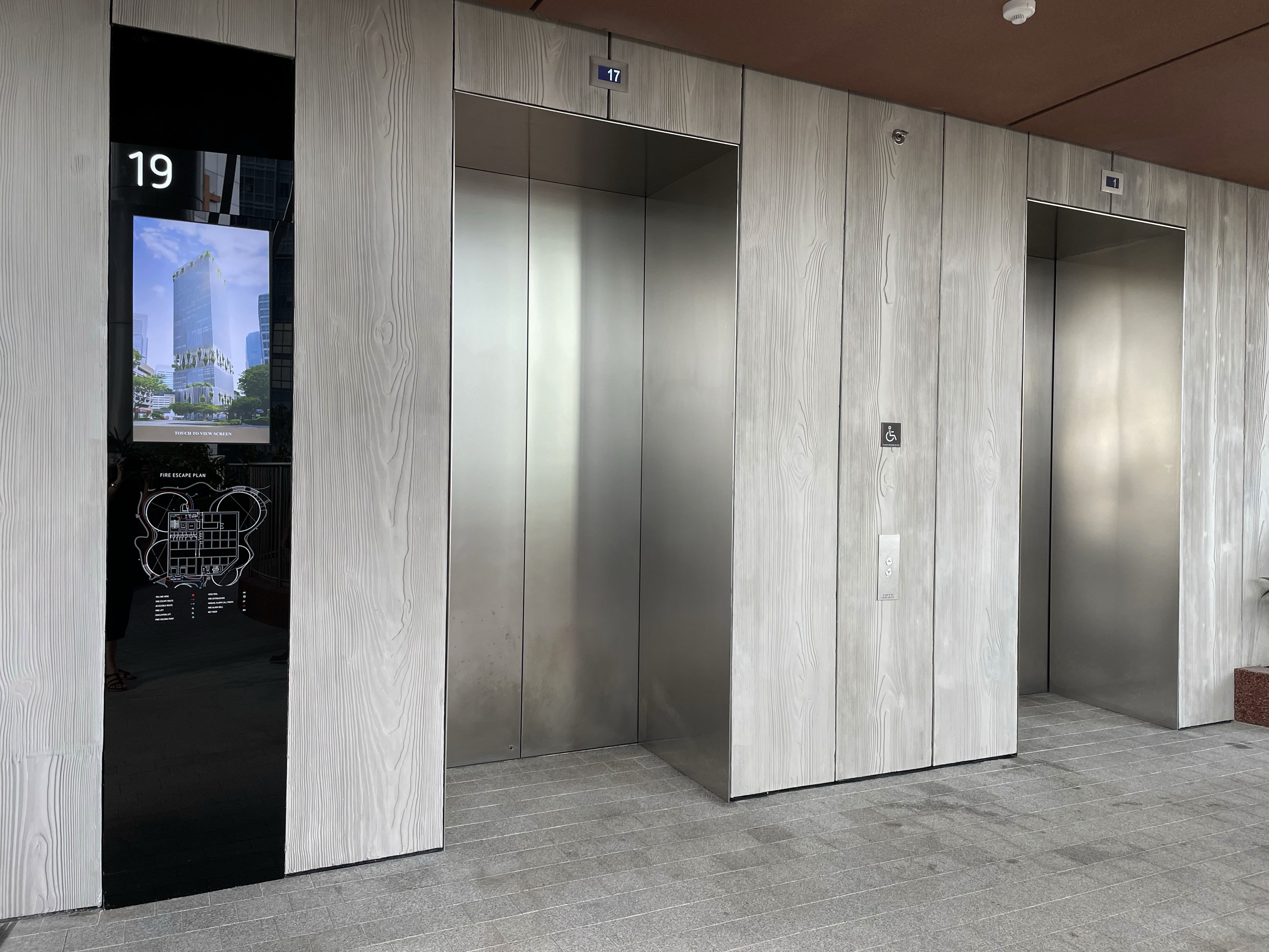 Lift Lobby at CapitaSpring