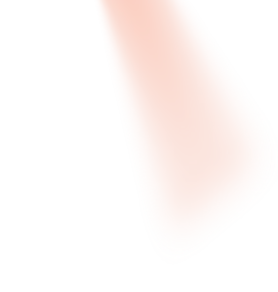 Soft translucent orange light ray angled diagonally on black background.