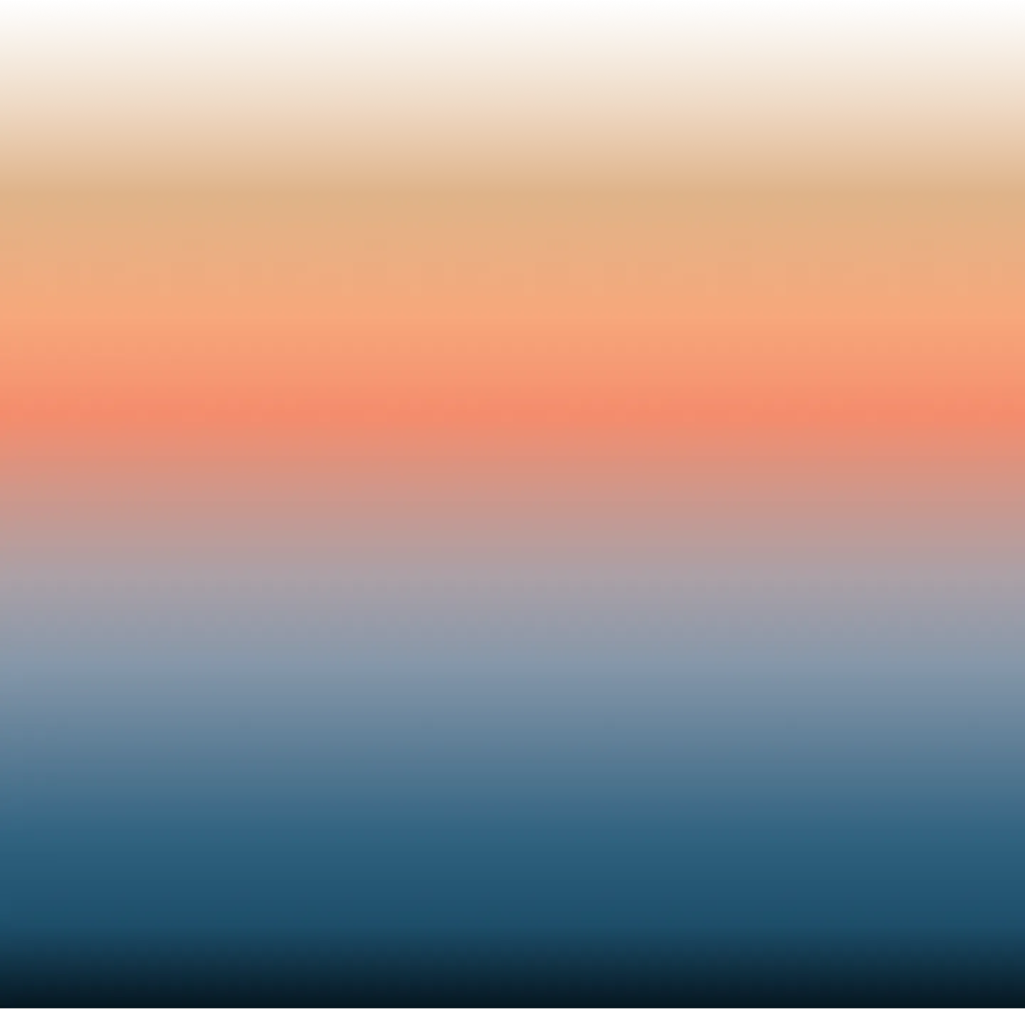 Smooth gradient transition from light brown to coral pink, blue, and dark navy at the bottom.