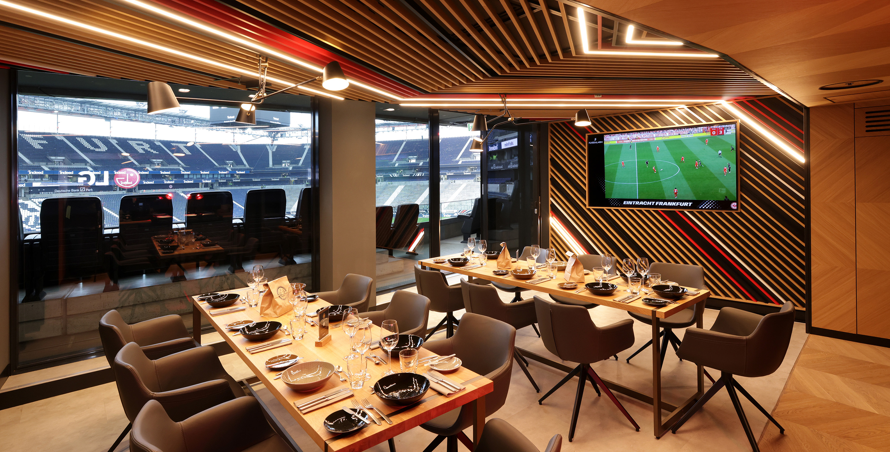 Fotografie des Interior Designs im Adler Business Club