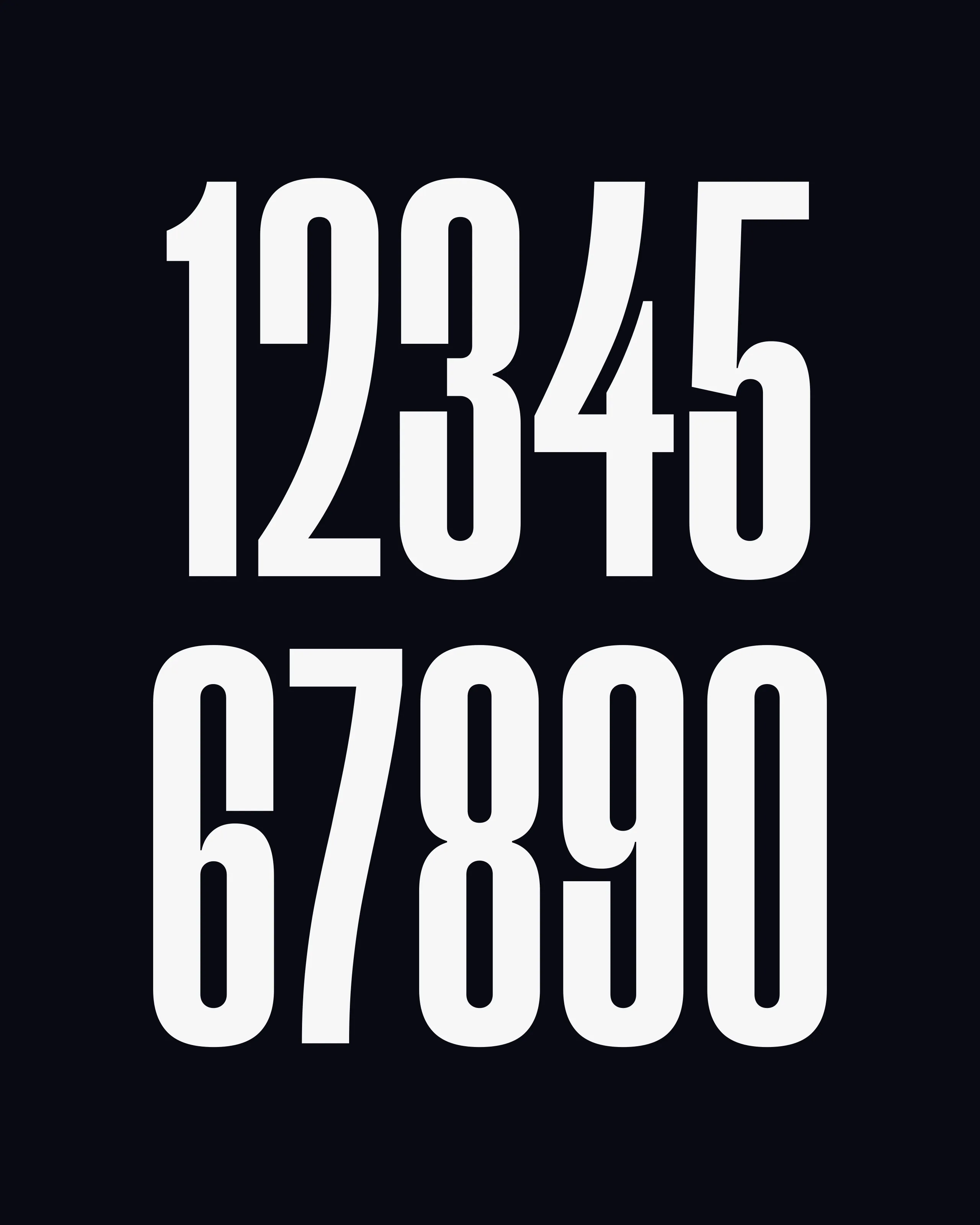 Typografische Studie der neuen Schriftart für die Veolia Towers Hamburg