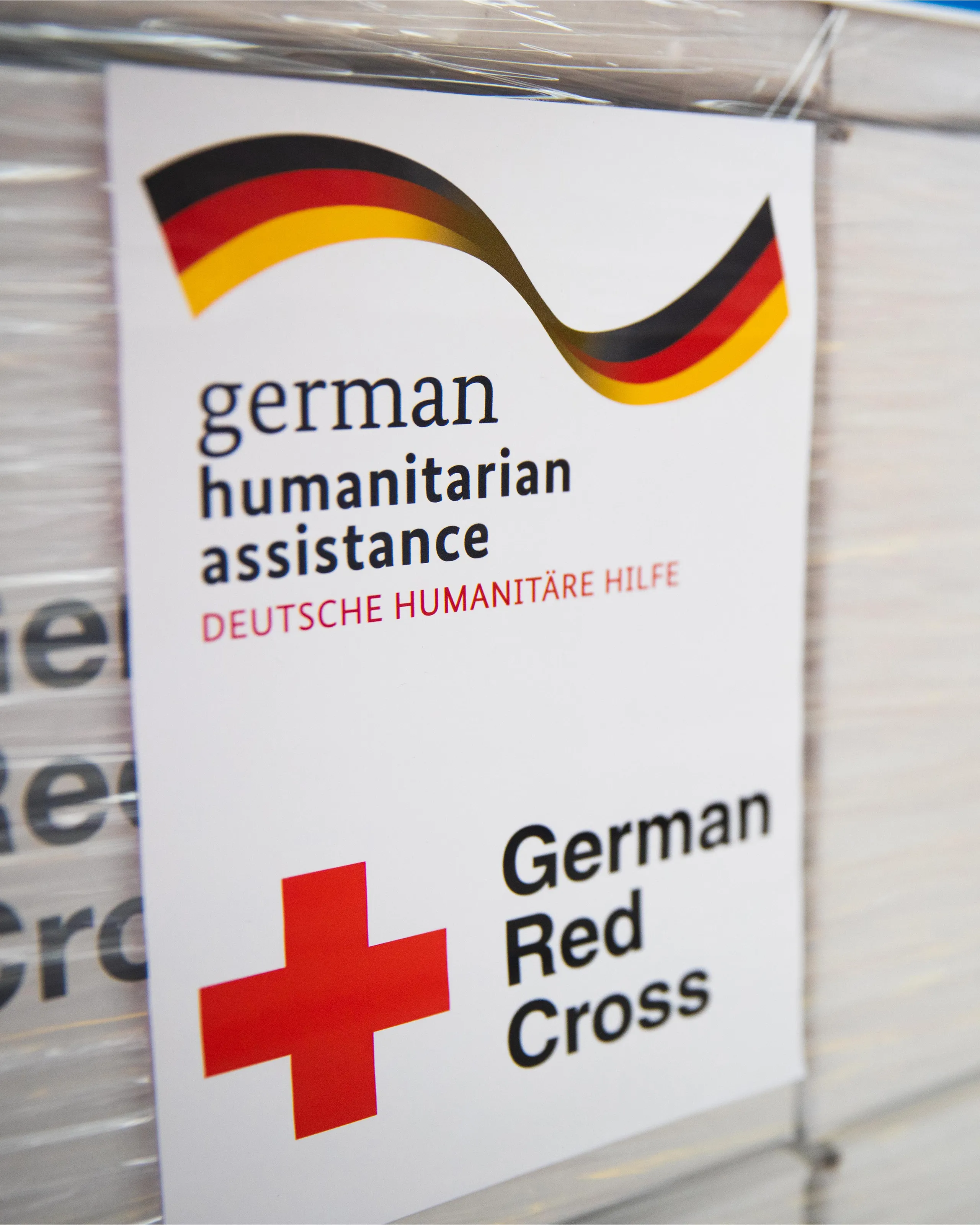Hilfslieferungen des German Red Cross in Zusammenarbeit mit German Humanitarian Assistance