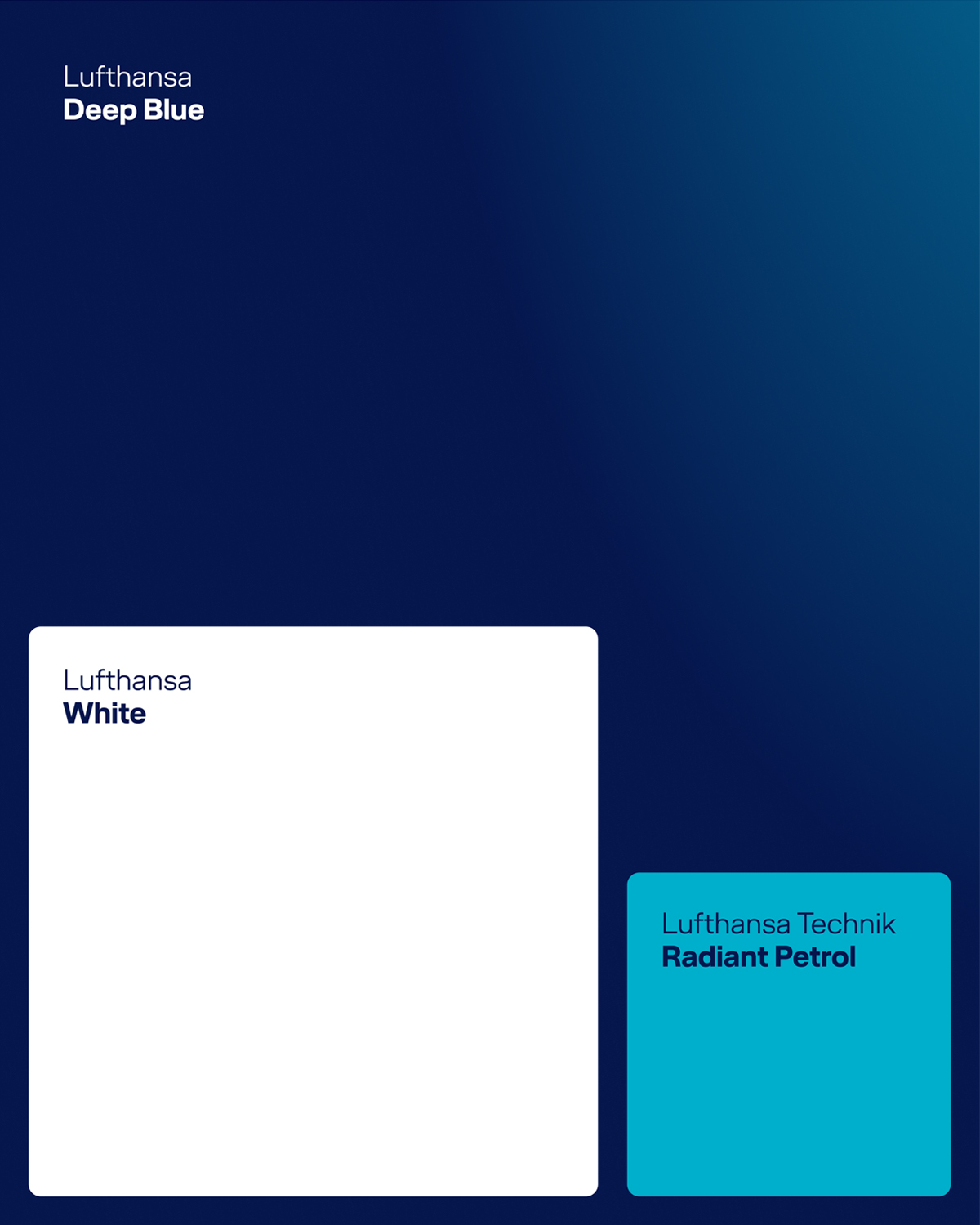 Typografie des neuen Employer Brandings von Lufthansa Technik