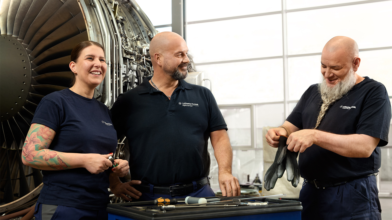 Ergebnis vom Lufthansa Technik Shooting auf der Basis