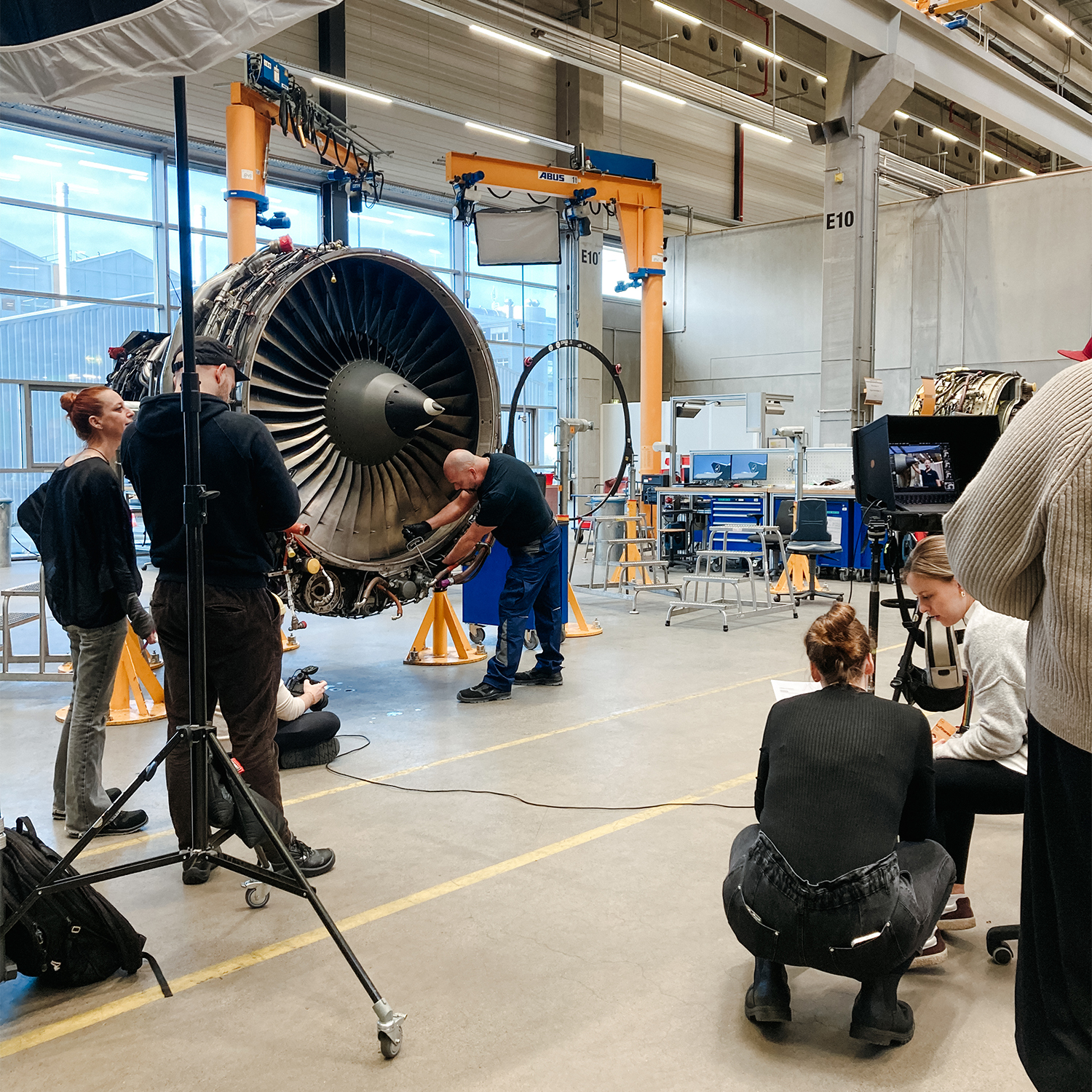 Behind the Scenes vom Lufthansa Technik Shooting