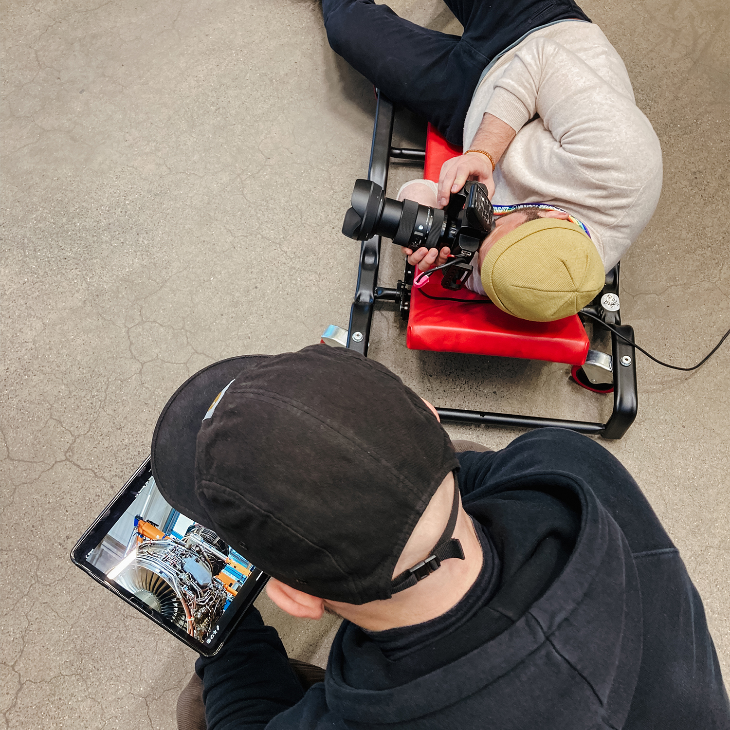 Behind the Scenes vom Lufthansa Technik Shooting