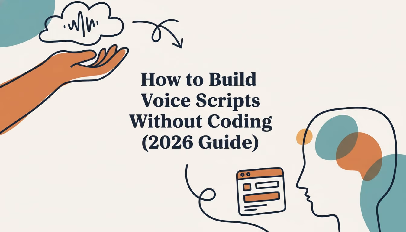 How to Build Voice Scripts Without Coding (2026 Guide)