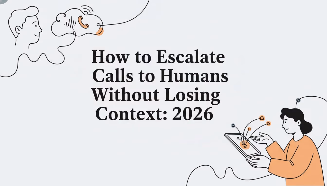 How to Escalate Calls to Humans Without Losing Context: 2026