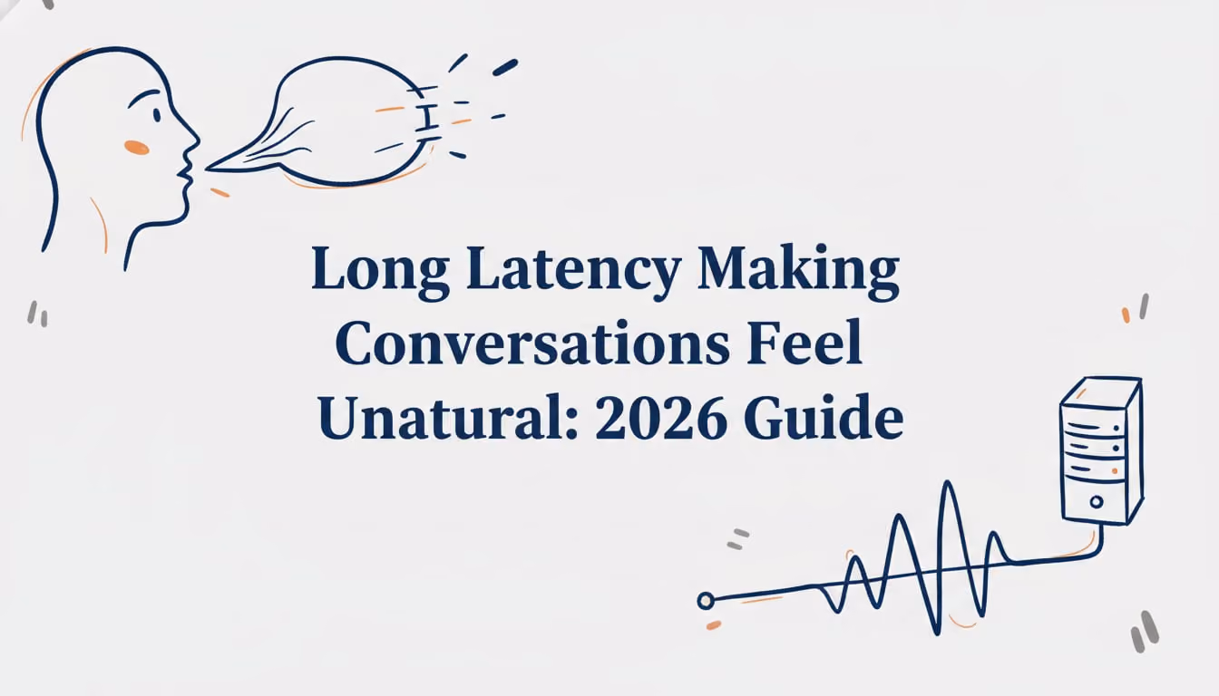 Long Latency Making Conversations Feel Unnatural: 2026 Guide