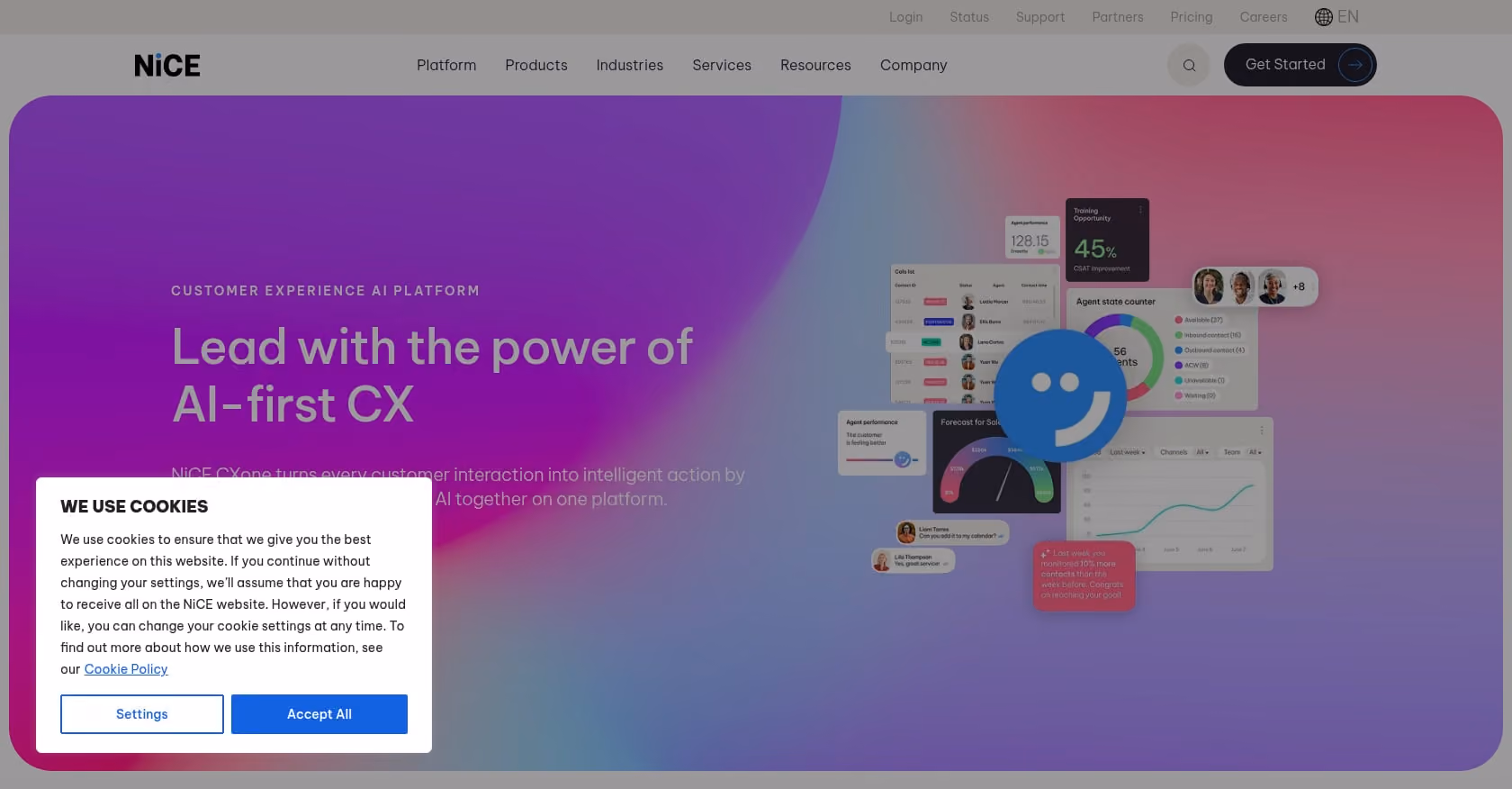 NICE CXone (with Cognigy AI) Screenshot