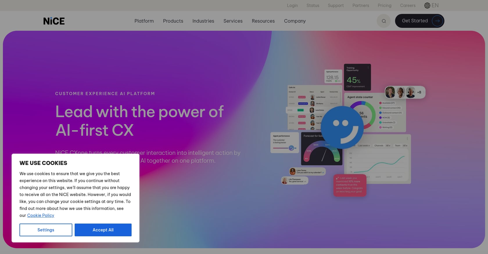 NICE CXone Mpower Screenshot